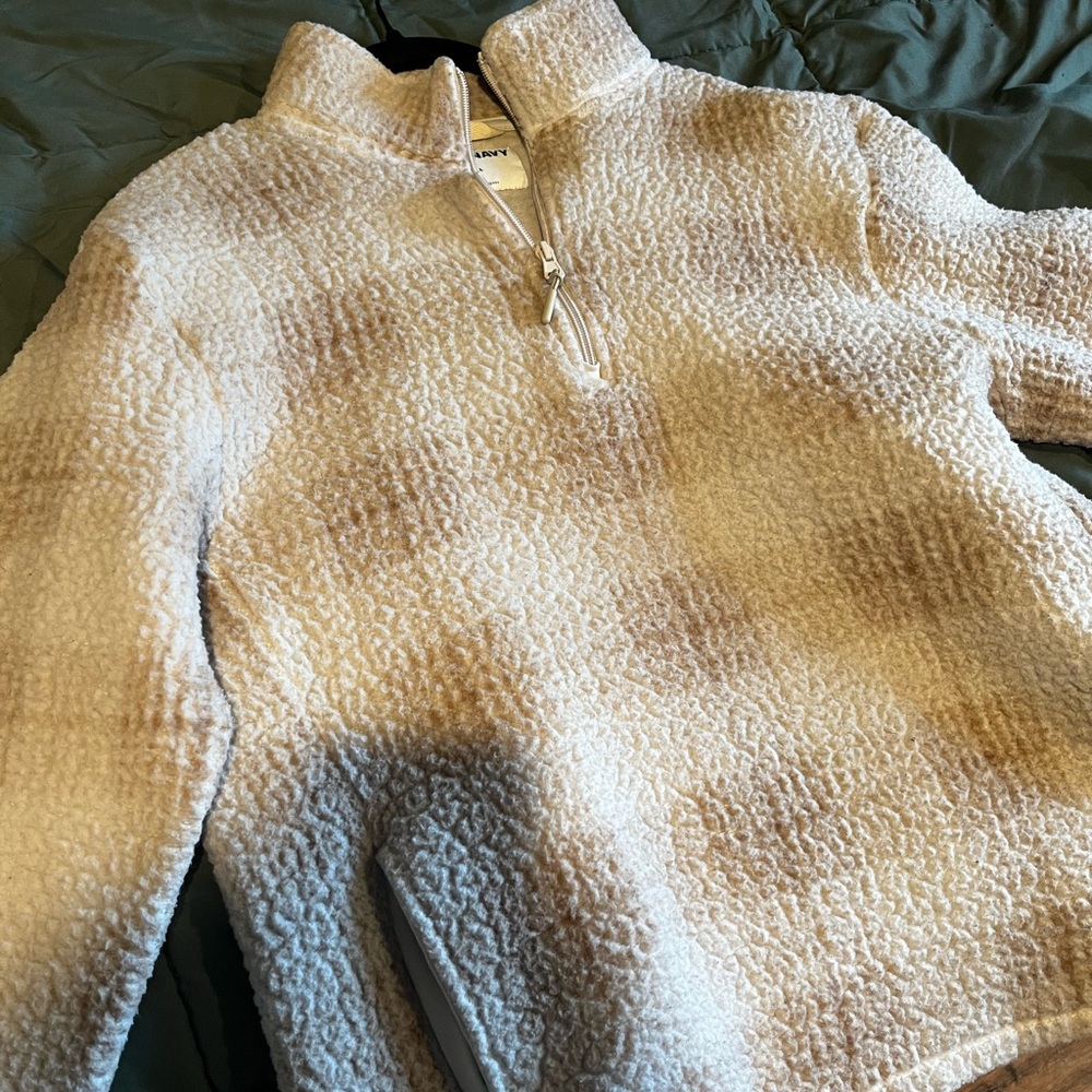 Old Navy - Sherpa Quarter-Zip Sweater